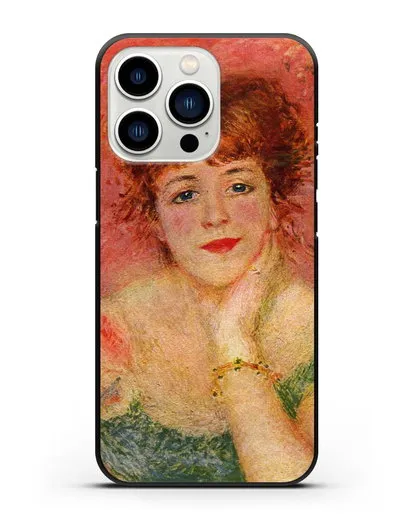 Чехол Портрет Жанны Самари (Ренуар Пьер Огюст) силиконовый для iPhone 13 Pro
