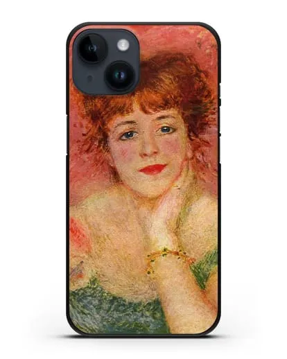 Чехол Портрет Жанны Самари (Ренуар Пьер Огюст) силиконовый для iPhone 14