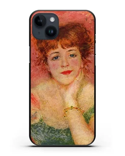 Чехол Портрет Жанны Самари (Ренуар Пьер Огюст) силиконовый для iPhone 14 Plus