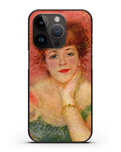 Чехол Портрет Жанны Самари (Ренуар Пьер Огюст) силиконовый для iPhone 14 Pro