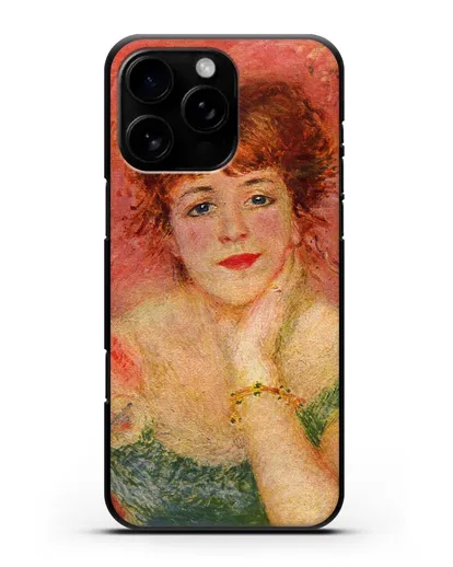 Чехол Портрет Жанны Самари (Ренуар Пьер Огюст) силиконовый для iPhone 16 Pro Max