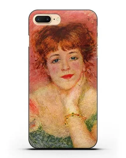 Чехол Портрет Жанны Самари (Ренуар Пьер Огюст) силиконовый для iPhone 8 Plus