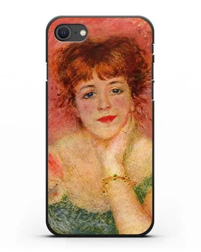 Чехол Портрет Жанны Самари (Ренуар Пьер Огюст) силиконовый для iPhone SE 2020