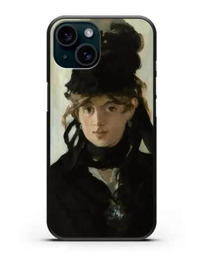 Чехол Берта Моризо с букетом фиалок (Мане Эдуард) силиконовый для iPhone 15