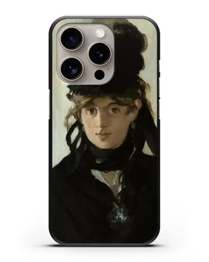 Чехол Берта Моризо с букетом фиалок (Мане Эдуард) силиконовый для iPhone 15 Pro