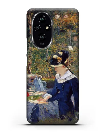 Чехол Молодая дама в саду (Мане Эдуард) силиконовый для Honor 200