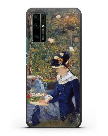 Чехол Молодая дама в саду (Мане Эдуард) силиконовый для Honor 30