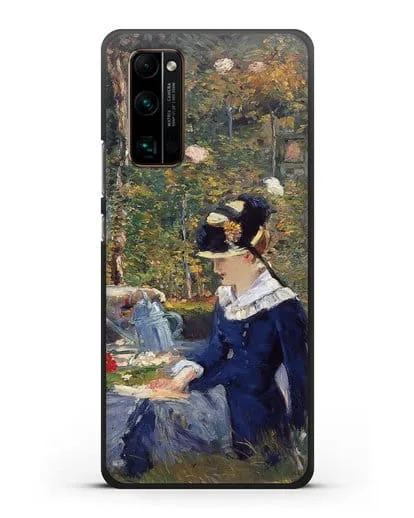 Чехол Молодая дама в саду (Мане Эдуард) силиконовый для Honor 30 Pro Plus