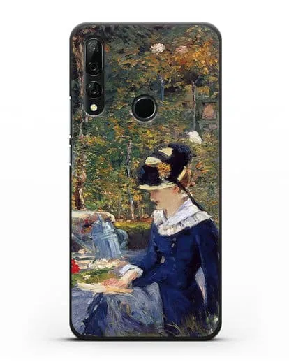Чехол Молодая дама в саду (Мане Эдуард) силиконовый для Honor 9X