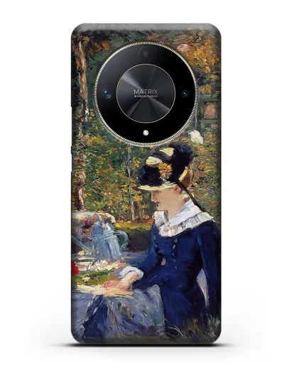 Чехол Молодая дама в саду (Мане Эдуард) силиконовый для Honor X9b