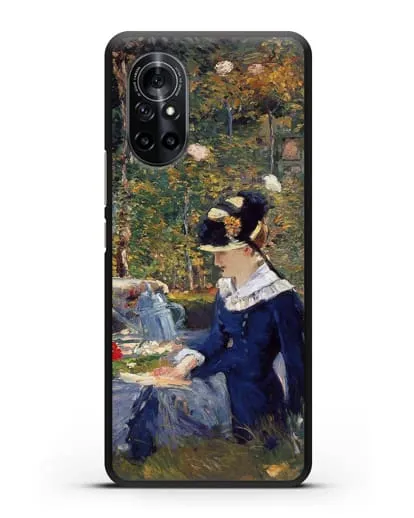 Чехол Молодая дама в саду (Мане Эдуард) силиконовый для Huawei Nova 8