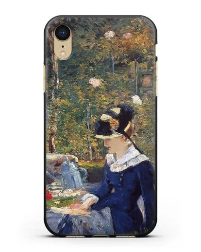 Чехол Молодая дама в саду (Мане Эдуард) силиконовый для iPhone XR