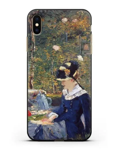 Чехол Молодая дама в саду (Мане Эдуард) силиконовый для iPhone XS Max