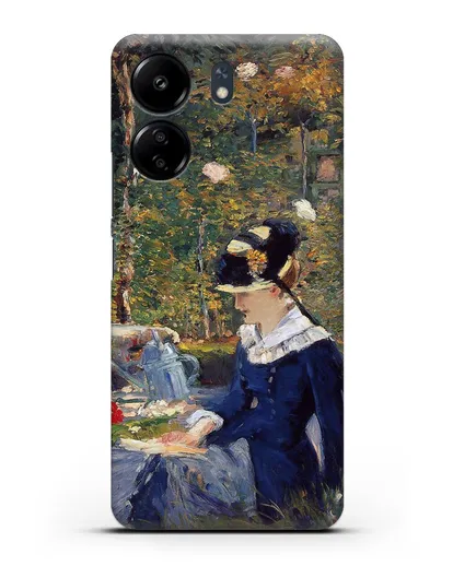 Чехол Молодая дама в саду (Мане Эдуард) силиконовый для Xiaomi Poco C65