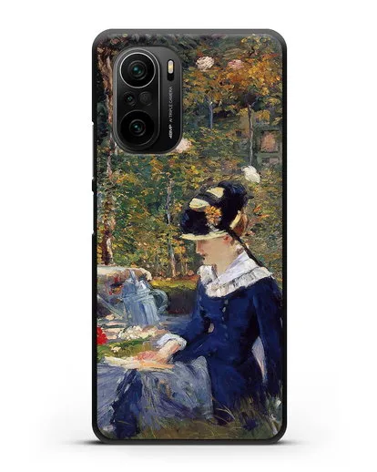 Чехол Молодая дама в саду (Мане Эдуард) силиконовый для Xiaomi Poco F3