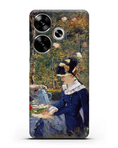 Чехол Молодая дама в саду (Мане Эдуард) силиконовый для Xiaomi Poco F6