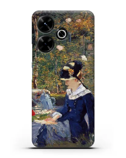 Чехол Молодая дама в саду (Мане Эдуард) силиконовый для Xiaomi Poco M6