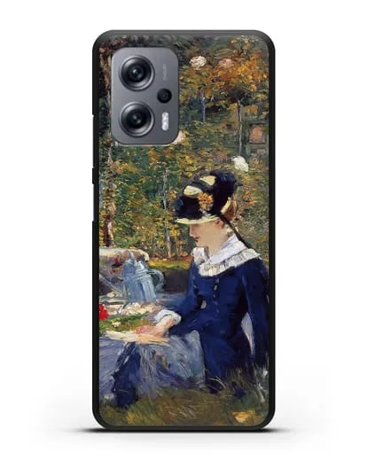 Чехол Молодая дама в саду (Мане Эдуард) силиконовый для Xiaomi Poco X4 GT