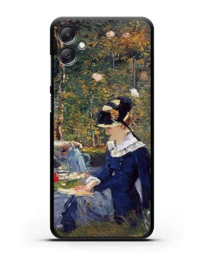 Чехол Молодая дама в саду (Мане Эдуард) силиконовый для Samsung Galaxy A05 [SM-A055]