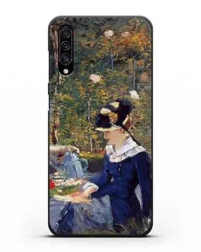 Чехол Молодая дама в саду (Мане Эдуард) силиконовый для Samsung Galaxy A30s [SM-A307FN]