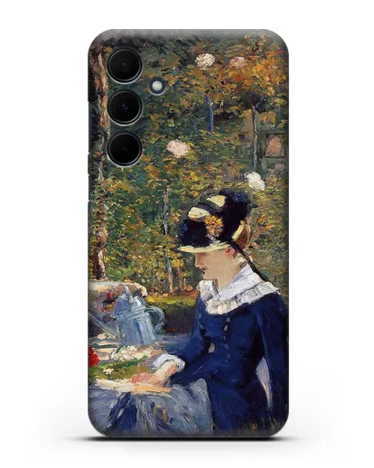 Чехол Молодая дама в саду (Мане Эдуард) силиконовый для Samsung Galaxy A35 [SM-A356]