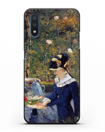 Чехол Молодая дама в саду (Мане Эдуард) силиконовый для Samsung Galaxy M01 [SM-M015F]
