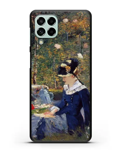 Чехол Молодая дама в саду (Мане Эдуард) силиконовый для Samsung Galaxy M53 [SM-M536]