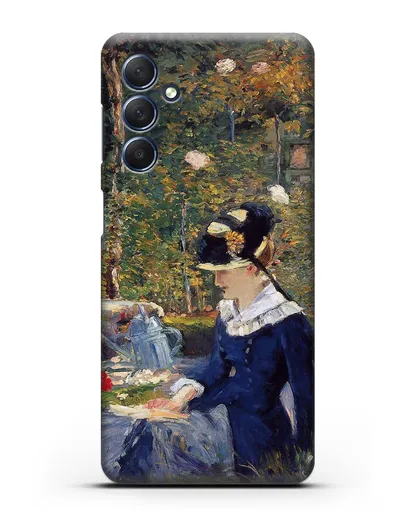 Чехол Молодая дама в саду (Мане Эдуард) силиконовый для Samsung Galaxy M54 [SM-M546]