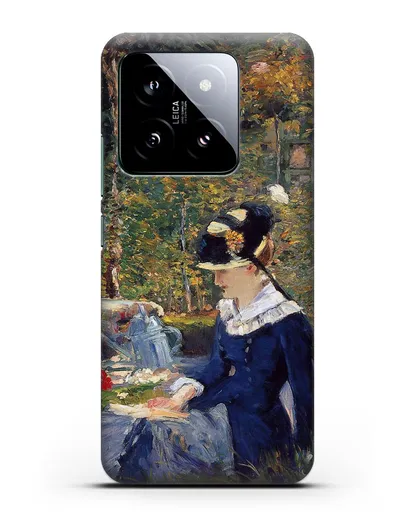 Чехол Молодая дама в саду (Мане Эдуард) силиконовый для Xiaomi 14