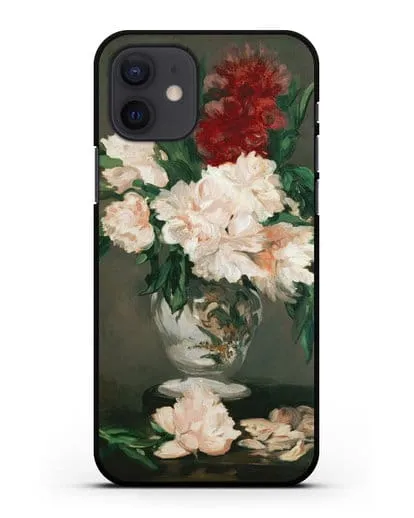 Чехол Ваза с пионами (Мане Эдуард) силиконовый для iPhone 12