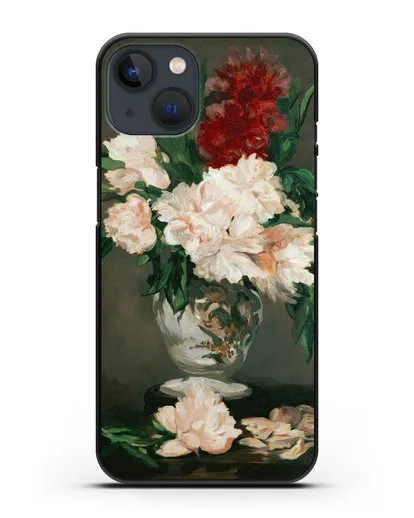 Чехол Ваза с пионами (Мане Эдуард) силиконовый для iPhone 13 Mini