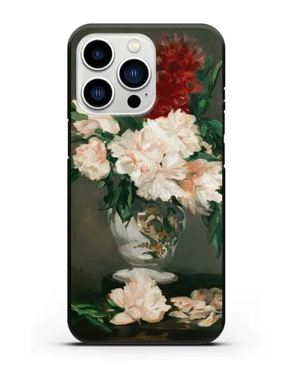 Чехол Ваза с пионами (Мане Эдуард) силиконовый для iPhone 13 Pro