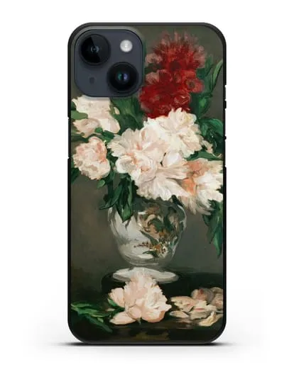 Чехол Ваза с пионами (Мане Эдуард) силиконовый для iPhone 14