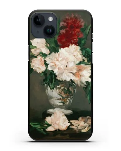 Чехол Ваза с пионами (Мане Эдуард) силиконовый для iPhone 14 Plus