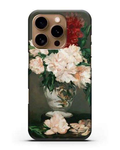 Чехол Ваза с пионами (Мане Эдуард) силиконовый для iPhone 16 Pro
