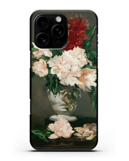 Чехол Ваза с пионами (Мане Эдуард) силиконовый для iPhone 16 Pro Max
