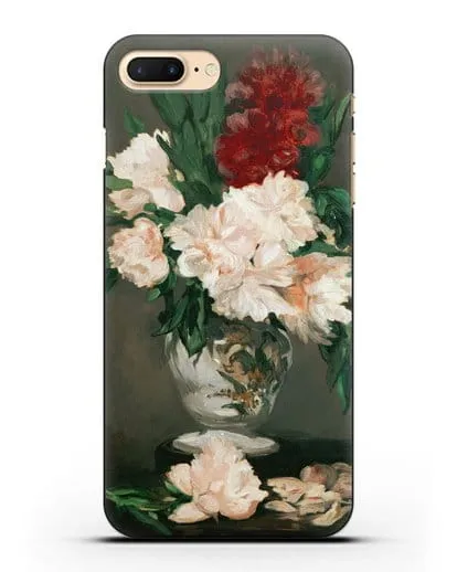 Чехол Ваза с пионами (Мане Эдуард) силиконовый для iPhone 8 Plus