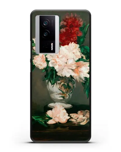 Чехол Ваза с пионами (Мане Эдуард) силиконовый для Xiaomi Poco F5 Pro