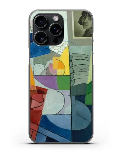 Чехол Натюрморт. Центробежное расширение цветов (Северини Джино) силиконовый для iPhone 15 Pro Max