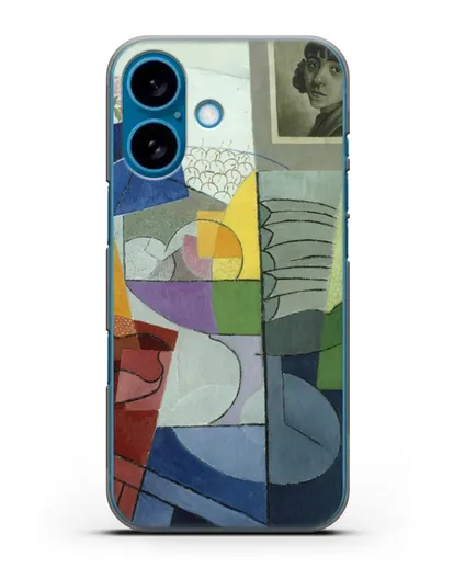 Чехол Натюрморт. Центробежное расширение цветов (Северини Джино) силиконовый для iPhone 16