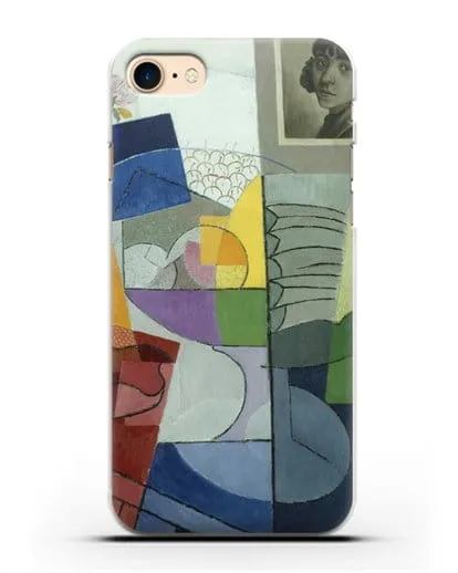 Чехол Натюрморт. Центробежное расширение цветов (Северини Джино) силиконовый для iPhone 8