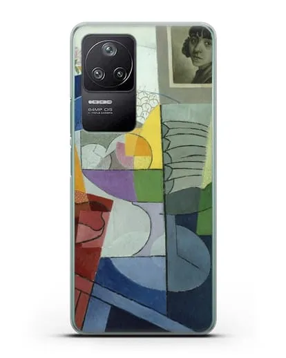 Чехол Натюрморт. Центробежное расширение цветов (Северини Джино) силиконовый для Xiaomi Poco F4