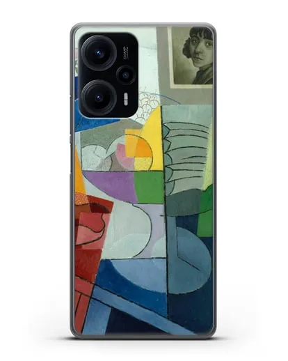 Чехол Натюрморт. Центробежное расширение цветов (Северини Джино) силиконовый для Xiaomi Poco F5