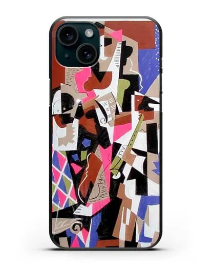 Чехол Музыканты (Северини Джино) силиконовый для iPhone 15 Plus