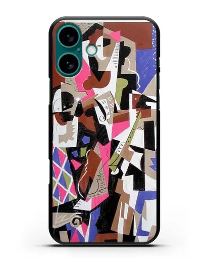 Чехол Музыканты (Северини Джино) силиконовый для iPhone 16 Plus