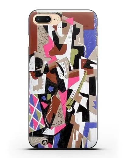 Чехол Музыканты (Северини Джино) силиконовый для iPhone 8 Plus