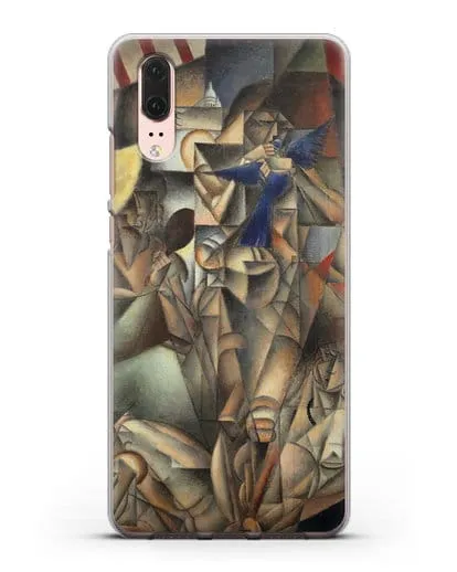 Чехол Синяя Птица (Метценже Жан) силиконовый для Huawei P20
