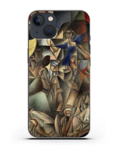 Чехол Синяя Птица (Метценже Жан) силиконовый для iPhone 13