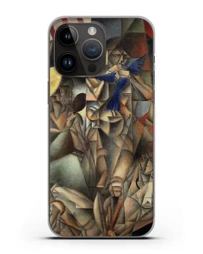 Чехол Синяя Птица (Метценже Жан) силиконовый для iPhone 14 Pro Max