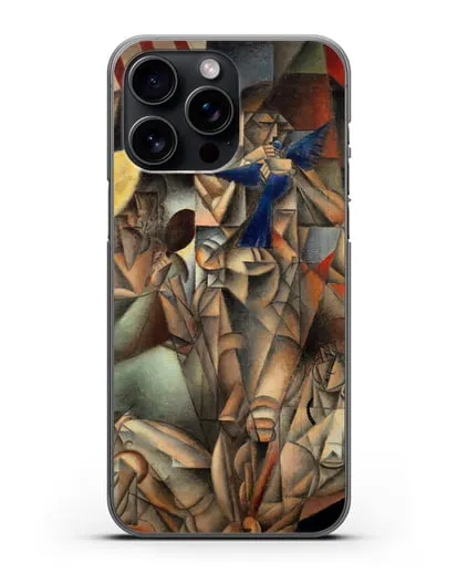 Чехол Синяя Птица (Метценже Жан) силиконовый для iPhone 15 Pro Max